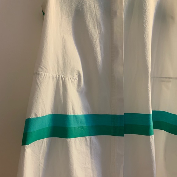 AVN Italy button down white dress preppy sz 40 8 - Picture 2 of 7